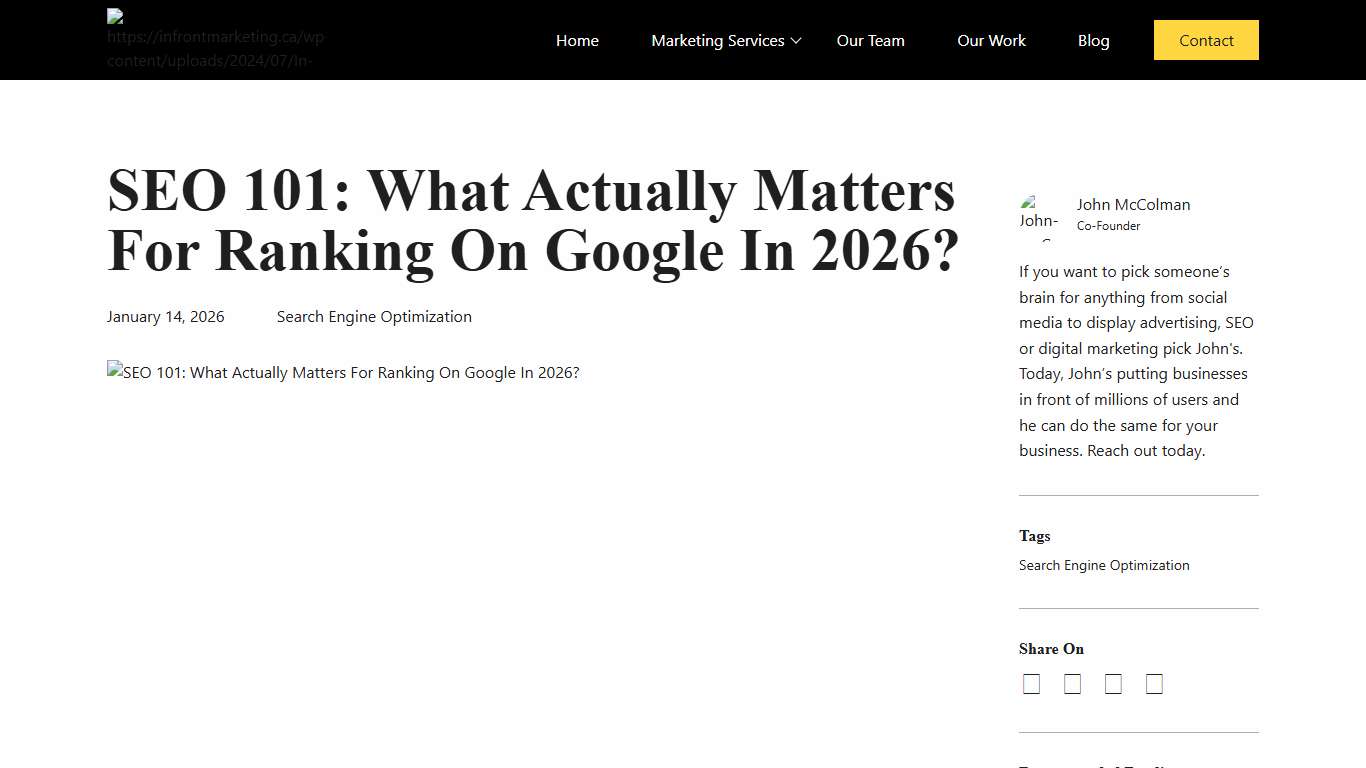 SEO 101: What Actually Matters For Ranking On Google In 2026?
